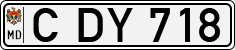 License plate of Moldova, Cars (1992)