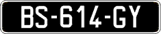 French license plate, SIV (oldtimers)