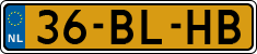 License plate of the Netherlands, Light Commercial Vehicles (1994 system)