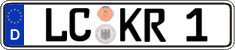 German license plate, Regular plates