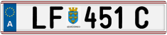 License plate of Austria, Regular plates