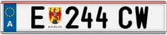License plate of Austria, Regular plates