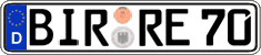 German license plate, Regular plates