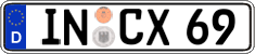 German license plate, Regular plates