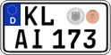 German license plate, Regular plates
