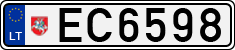 License plate of Lithuania, Electric vehicles