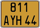 French license plate, FNI
