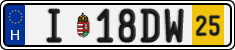 license plates of Hungary, Temporary (2022)