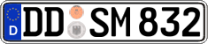 German license plate, Regular plates