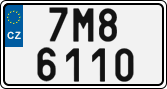 License plate of the Czech Republic, Cars (2001)