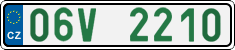 License plate of the Czech Republic, Oldtimers (2001)