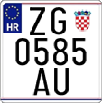License plate of Croatia, Motorcycles