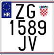 License plate of Croatia, Motorcycles