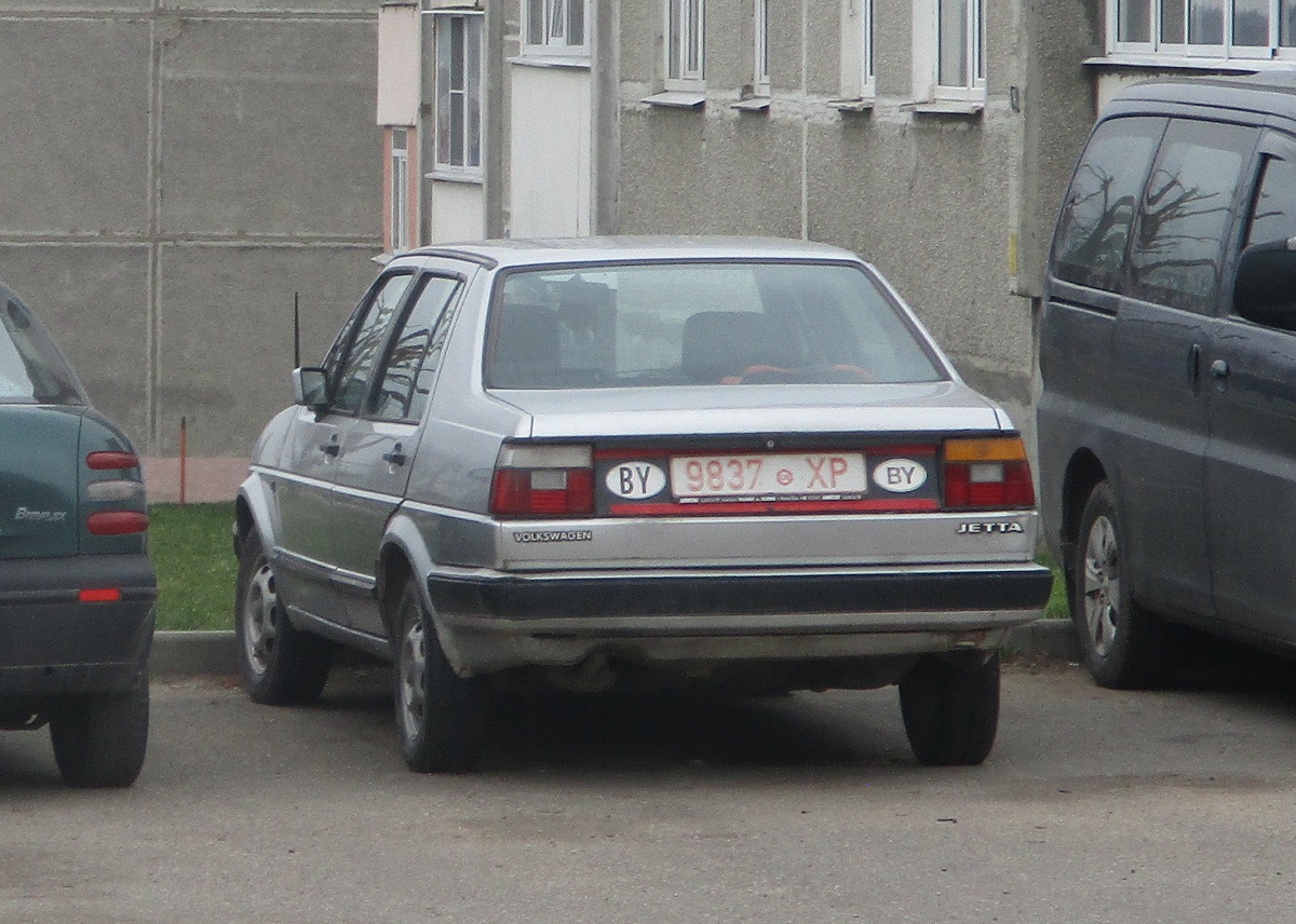 9837 XP, Volkswagen Jetta 2nd gen 4-door Sedan (1G), 1984–1992 (­–1997 for CN-market)