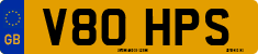 License plate of the United Kingdom, 1983 year system