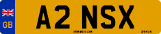 License plate of the United Kingdom, 1983 year system