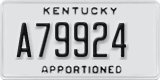 Kentucky, Apportioned (A12345)