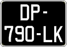 French license plate, SIV (oldtimers)