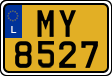 License plate of Luxembourg, 2003 year system