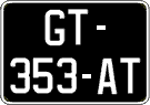 French license plate, SIV (oldtimers)