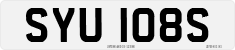 License plate of the United Kingdom, 1963 year system