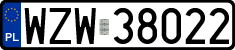 License plates of Poland, Regular car plates