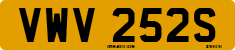 License plate of the United Kingdom, 1963 year system