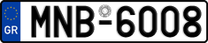 License plate of Greece, Cars