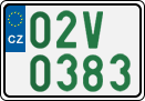 License plate of the Czech Republic, Oldtimers (2001)