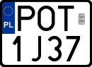 License plates of Poland, Regular car plates