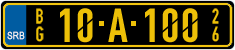 License plate of Serbia, Diplomatic