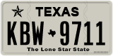 Texas, Regular plates (2012) (АBC-1234)