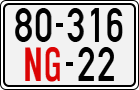 License plate of Vietnam, Diplomatic