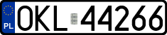 License plates of Poland, Regular car plates
