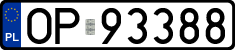 License plates of Poland, Regular car plates