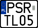License plates of Poland, Special vehicles and motorcycles
