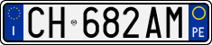 License plate of Italy, Cars (1994 year series)