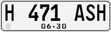 License plate of Indonesia, Regular plates