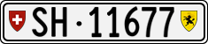 License plate of Switzerland, Cars