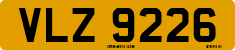 License plate of the United Kingdom, Northern Ireland (1966)