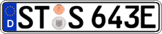 German license plate, Electric vehicles