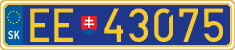 License plate of Slovakia, Diplomatic
