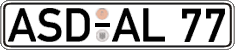 German license plate, Regular plates