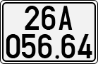 License plate of Vietnam, Cars