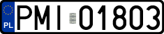 License plates of Poland, Regular car plates