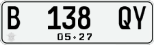 License plate of Indonesia, Regular plates