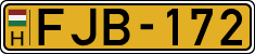 license plates of Hungary, Commercial vehicles (1990)