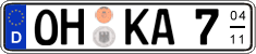 German license plate, Seasonal plates