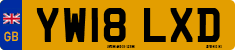 License plate of the United Kingdom, 2001 year system