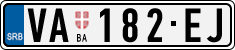 License plate of Serbia, Cars